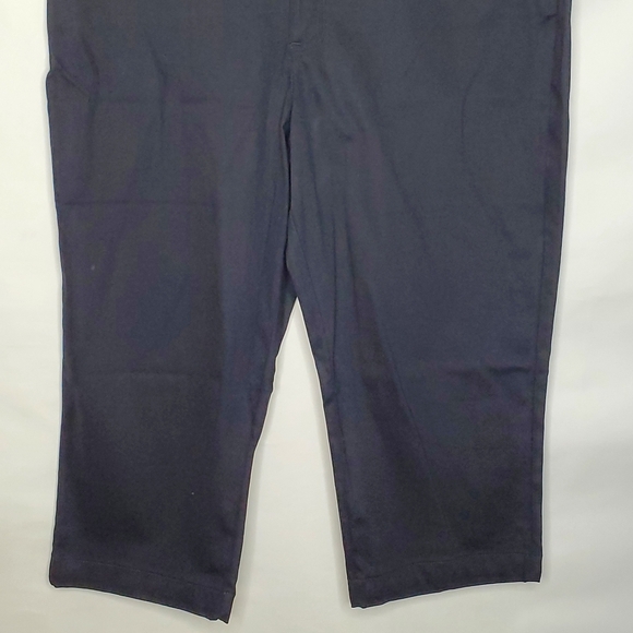 NEW Black Mid-Rise Capri Pants Size 20 TALL Easy Fit Pockets Stretch Soft Cotton - Picture 4 of 15
